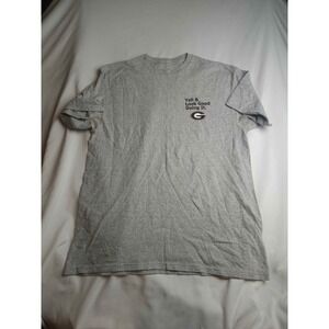 Georgia Bulldogs Yell & Look Good Doing It Gray Graphic T-Shirt Mens Large